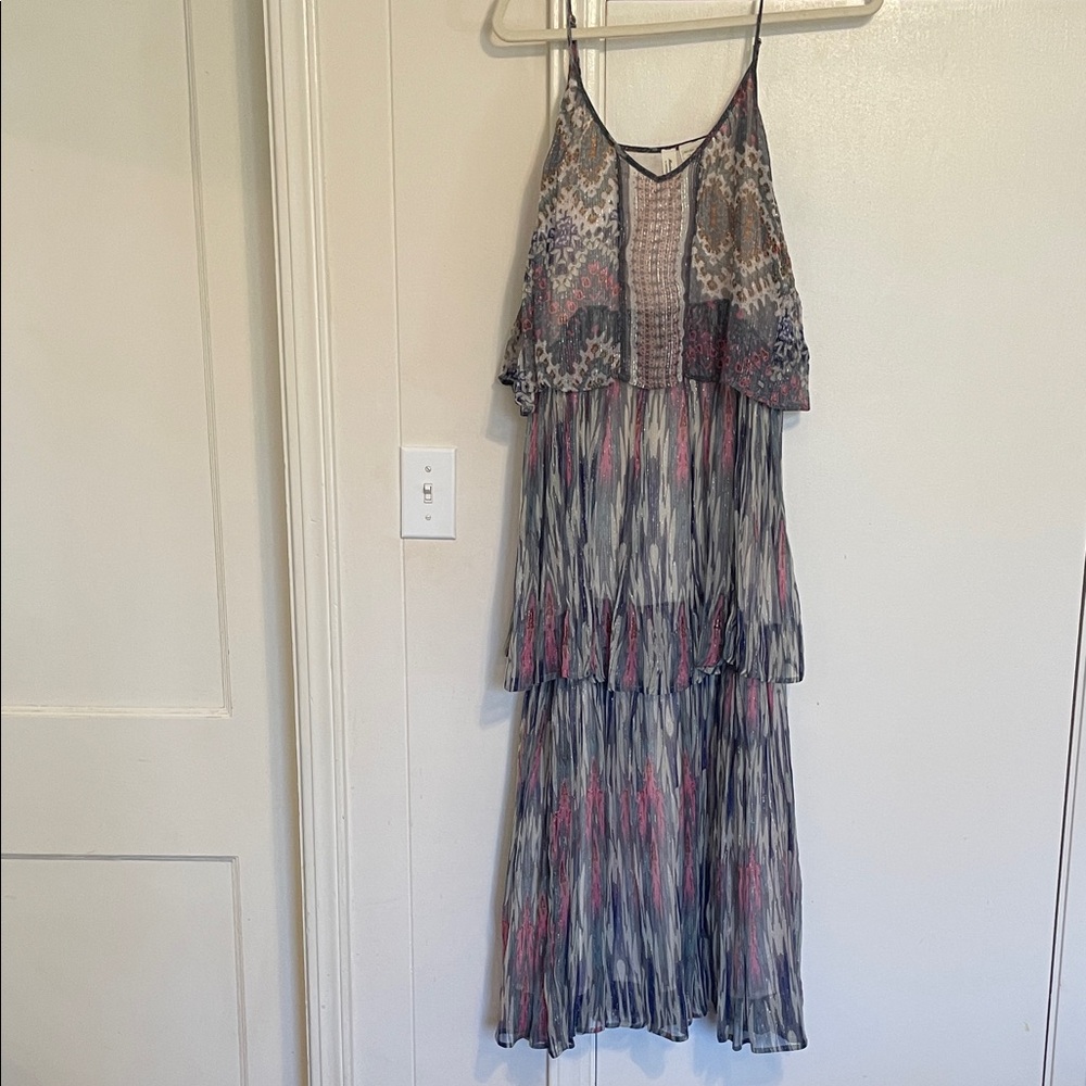 Anthropologie Medow Rue Josie Tiered Maxi Dress